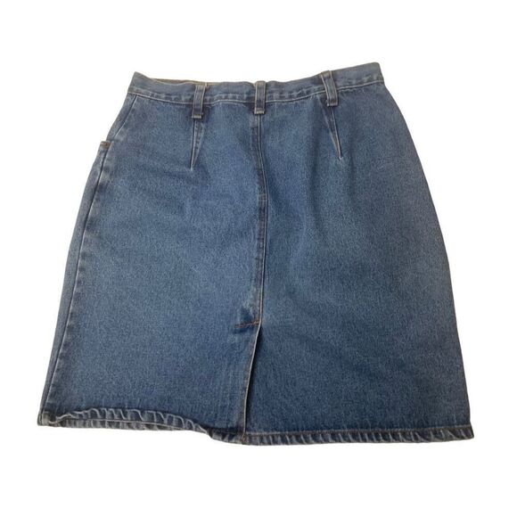 Bill Blass Vintage Denim Skirt - Picture 2 of 8